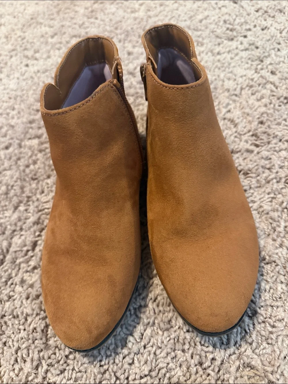 Cat & Jack Tan Suede Ankle Boots